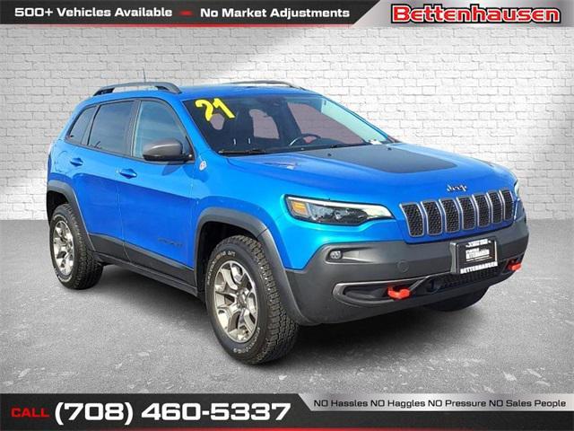 used 2021 Jeep Cherokee car, priced at $27,280