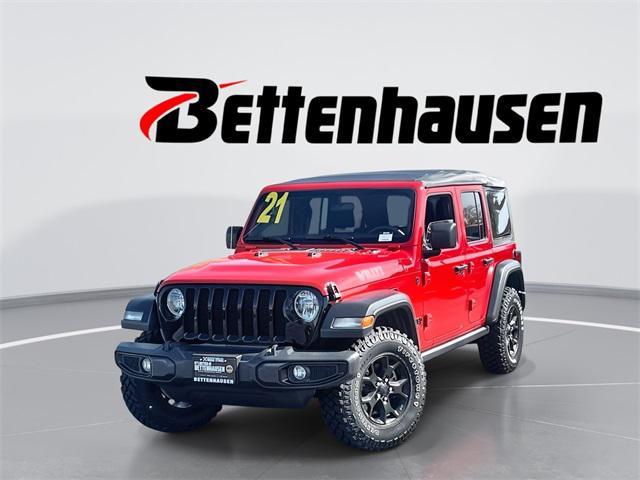 used 2021 Jeep Wrangler Unlimited car, priced at $28,390