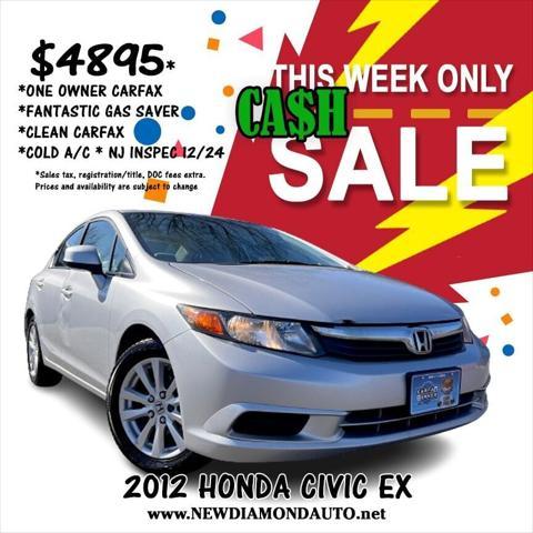 used 2012 Honda Civic car, priced at $4,795