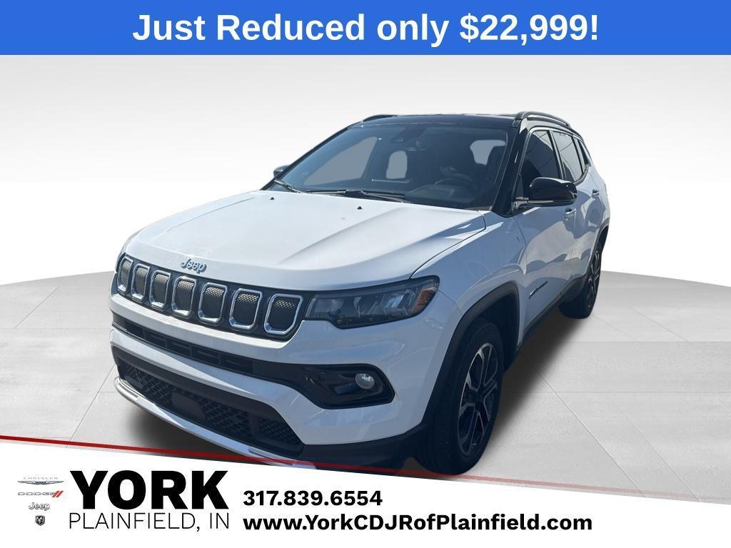 used 2022 Jeep Compass car, priced at $22,999