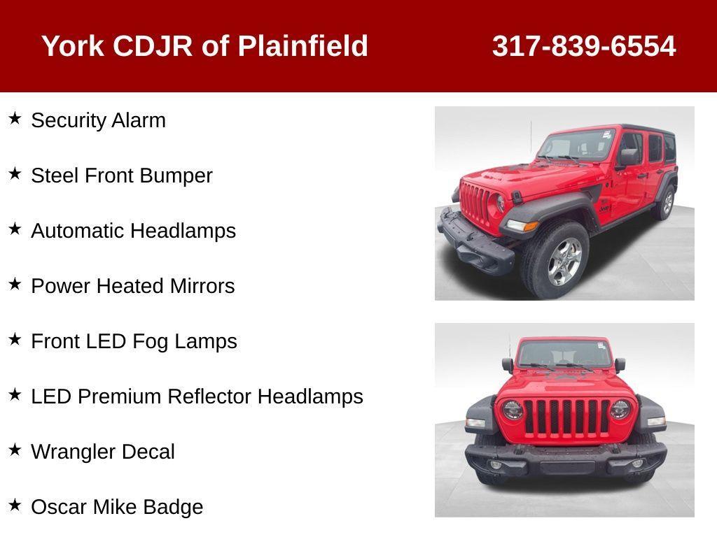 used 2021 Jeep Wrangler Unlimited car, priced at $33,864