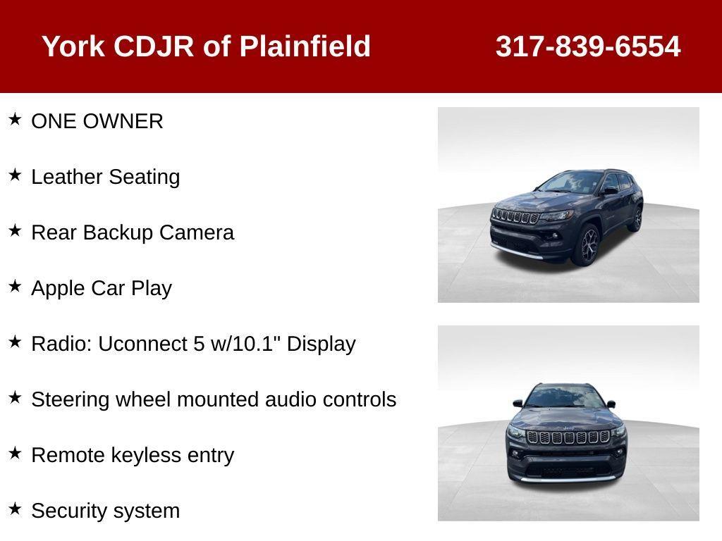 used 2024 Jeep Compass car, priced at $25,439