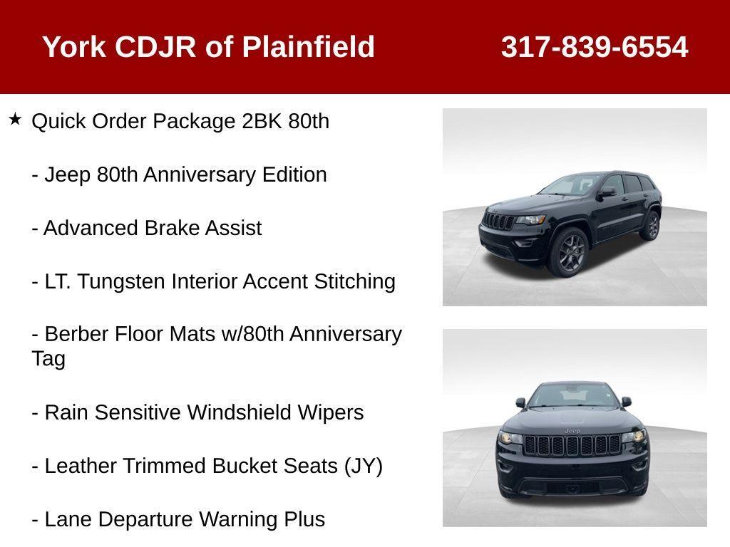 used 2021 Jeep Grand Cherokee car, priced at $28,107