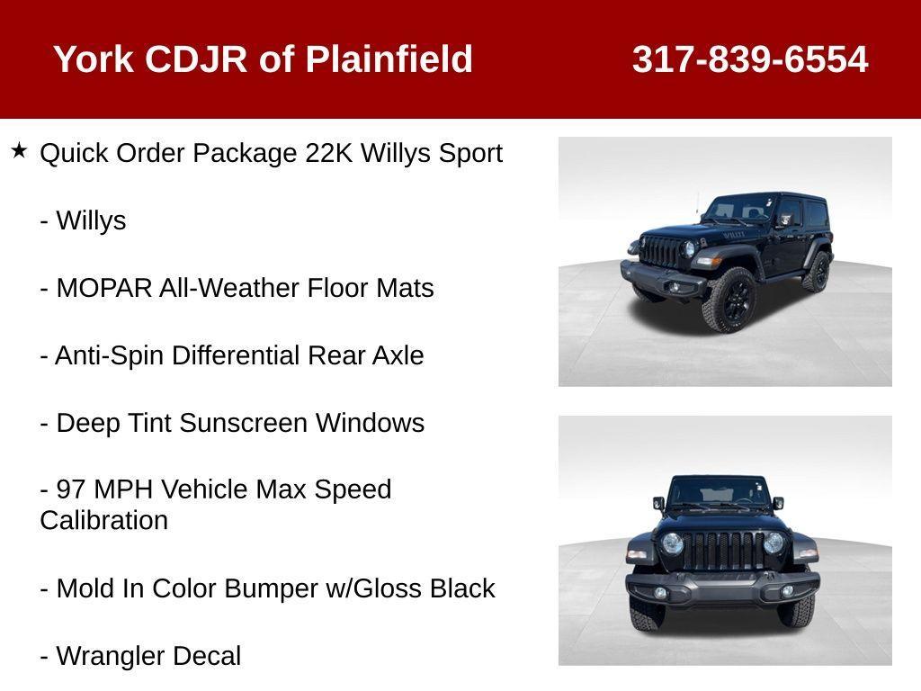 used 2021 Jeep Wrangler car, priced at $24,998