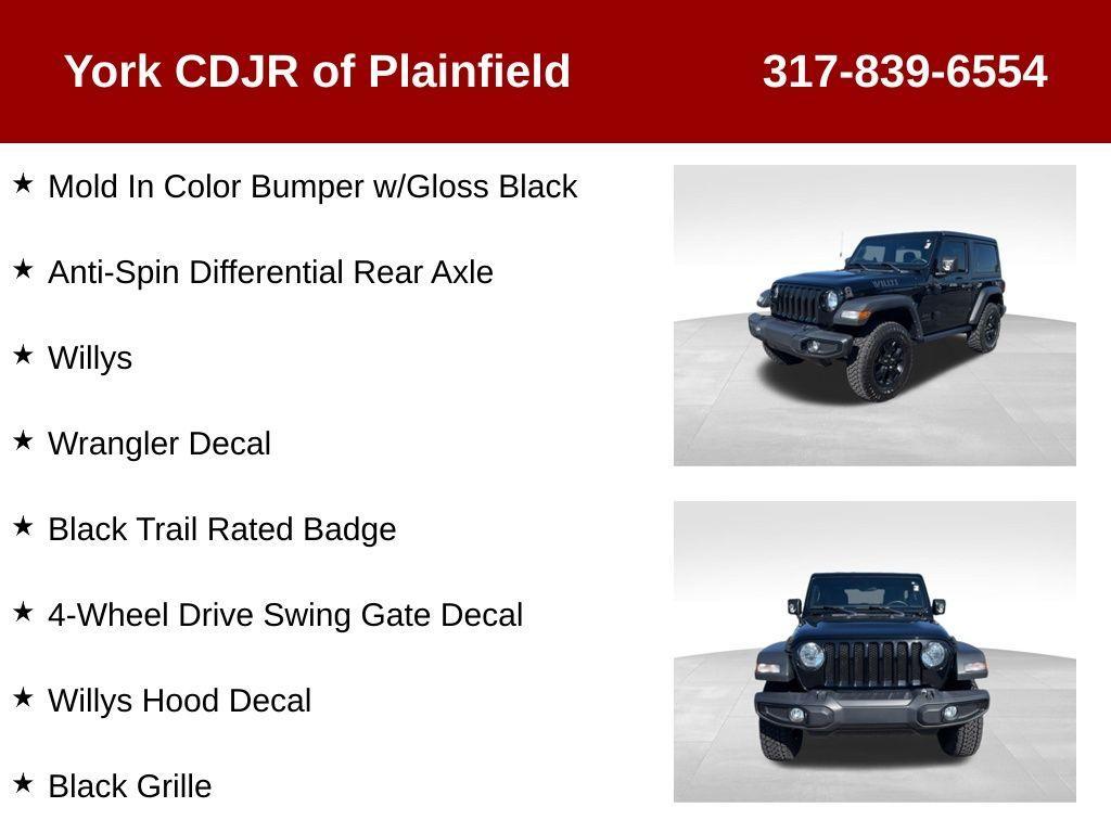 used 2021 Jeep Wrangler car, priced at $24,998