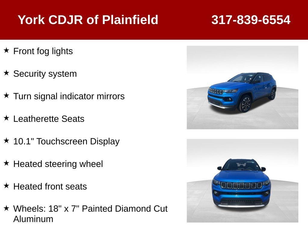 used 2023 Jeep Compass car, priced at $22,197