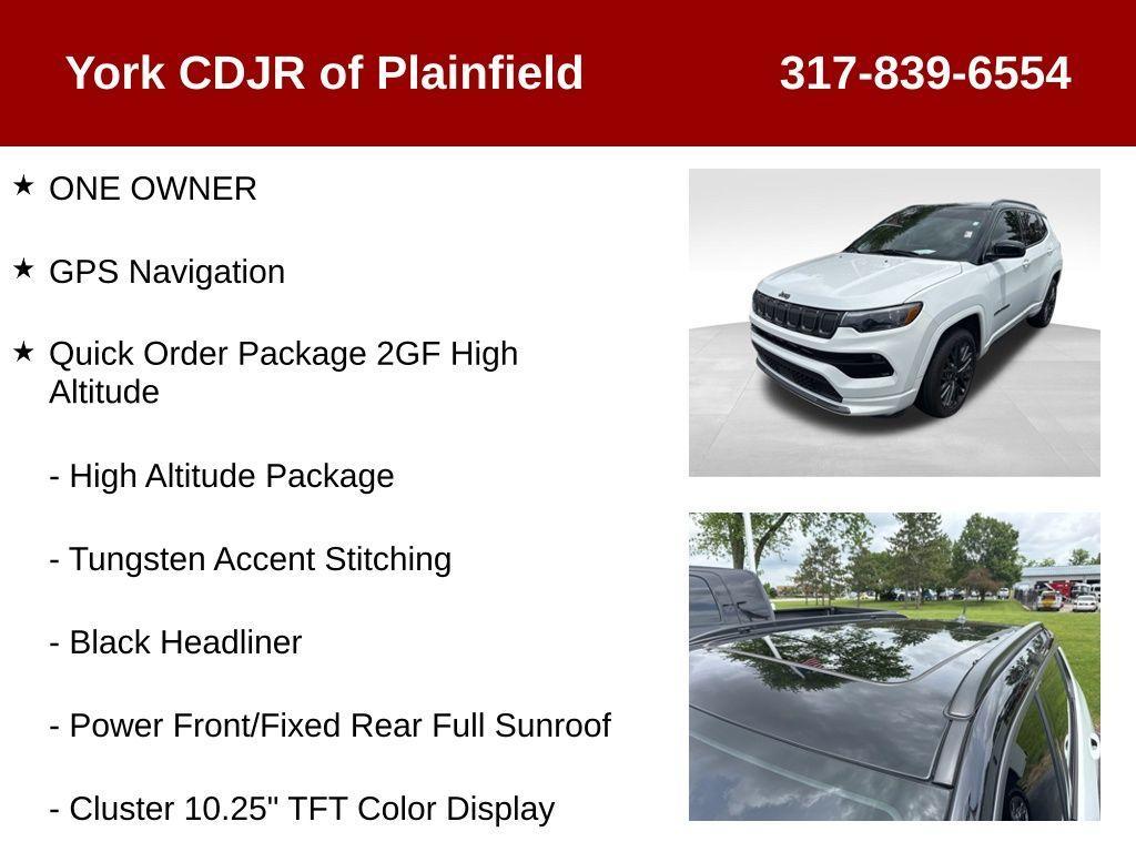 used 2022 Jeep Compass car, priced at $25,988