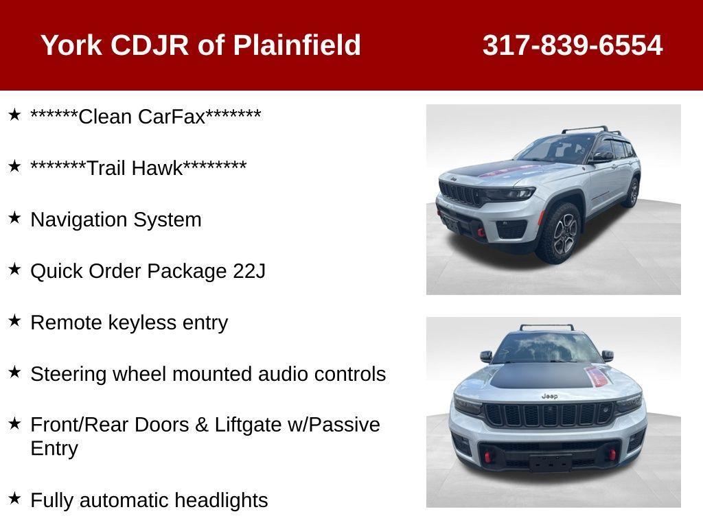 used 2022 Jeep Grand Cherokee car, priced at $38,988