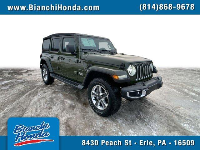 used 2021 Jeep Wrangler Unlimited car, priced at $31,620