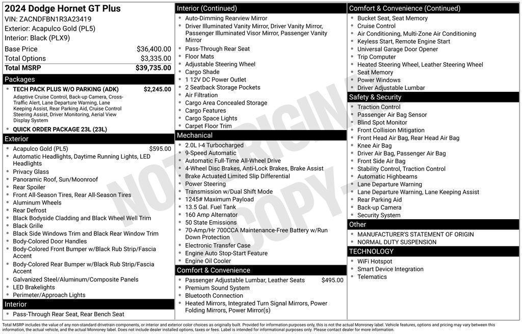 used 2024 Dodge Hornet car, priced at $28,990