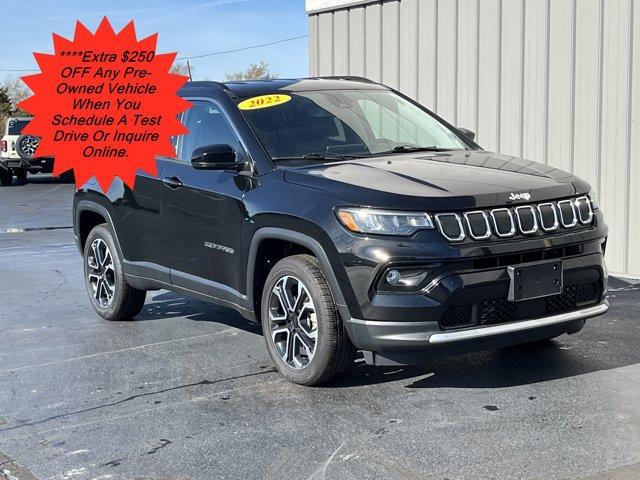 used 2022 Jeep Compass car, priced at $23,500