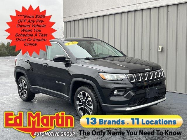 used 2022 Jeep Compass car, priced at $21,750