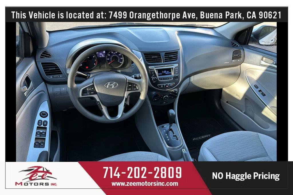 used 2016 Hyundai Accent car, priced at $10,995