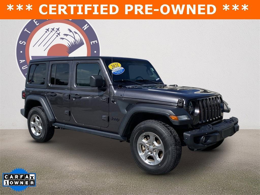 used 2021 Jeep Wrangler Unlimited car, priced at $28,212
