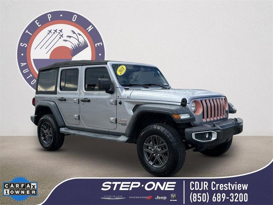 used 2018 Jeep Wrangler Unlimited car, priced at $23,852