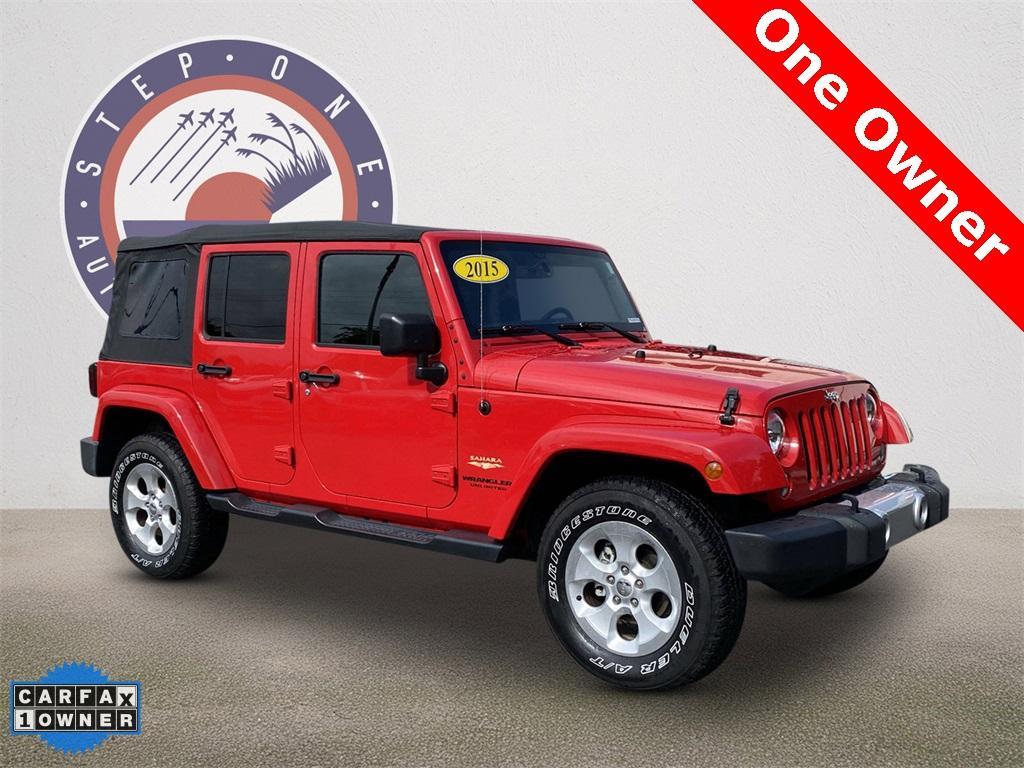 used 2015 Jeep Wrangler Unlimited car, priced at $21,500