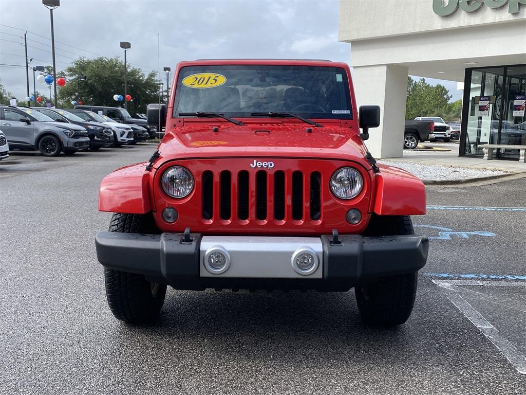 used 2015 Jeep Wrangler Unlimited car, priced at $21,645