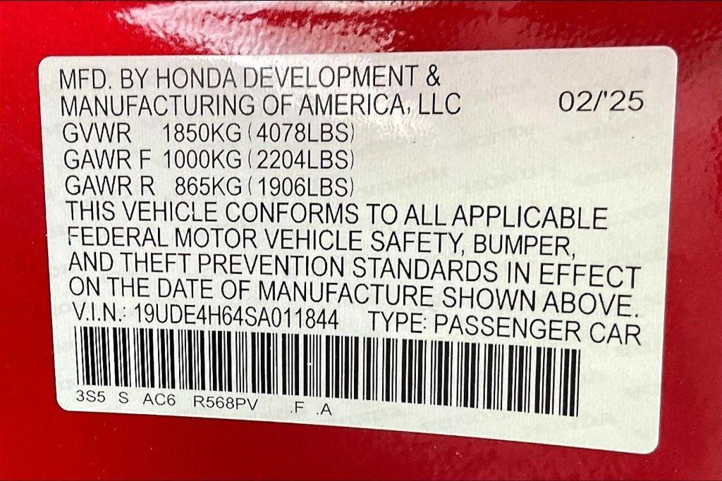 new 2025 Acura Integra car, priced at $39,795