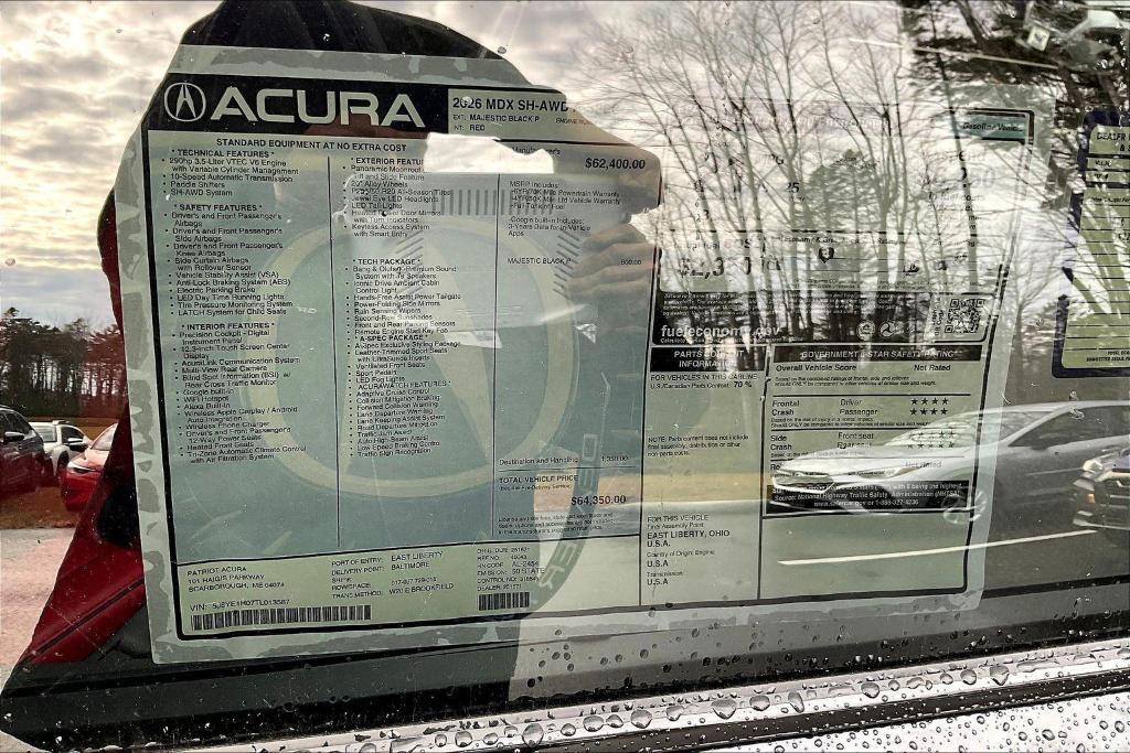 new 2026 Acura MDX car, priced at $64,350