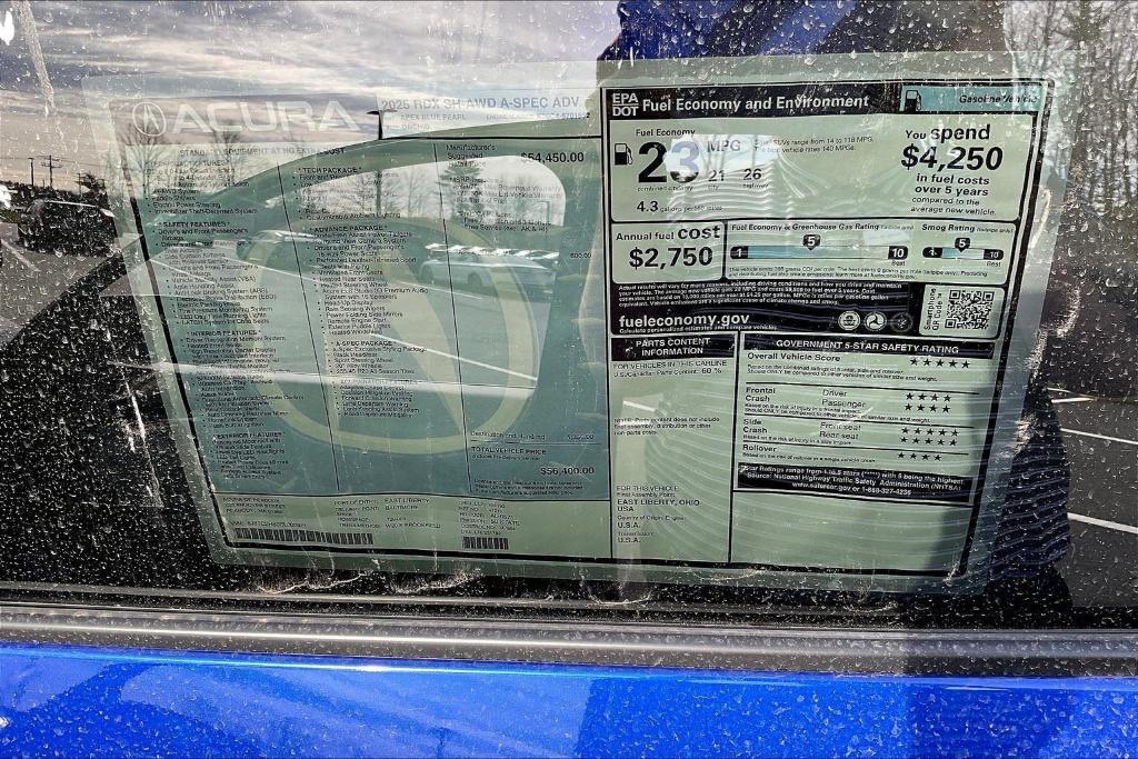 new 2025 Acura RDX car, priced at $56,400