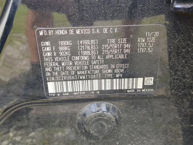 used 2021 Honda HR-V car, priced at $17,500