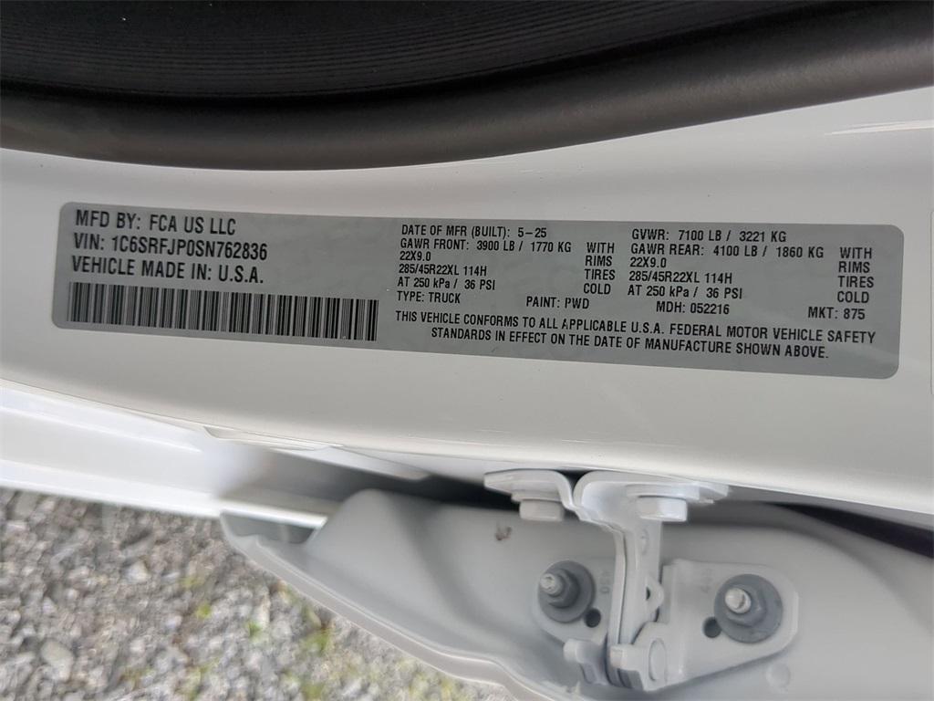 new 2025 Ram 1500 car, priced at $77,025