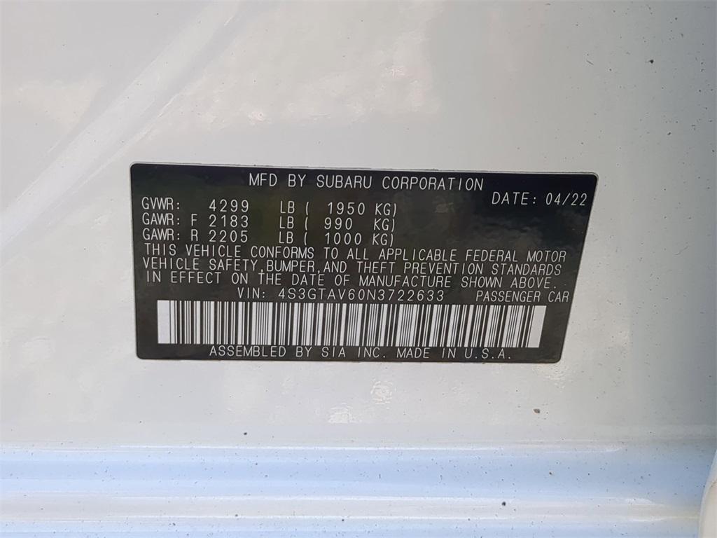 used 2022 Subaru Impreza car, priced at $19,500