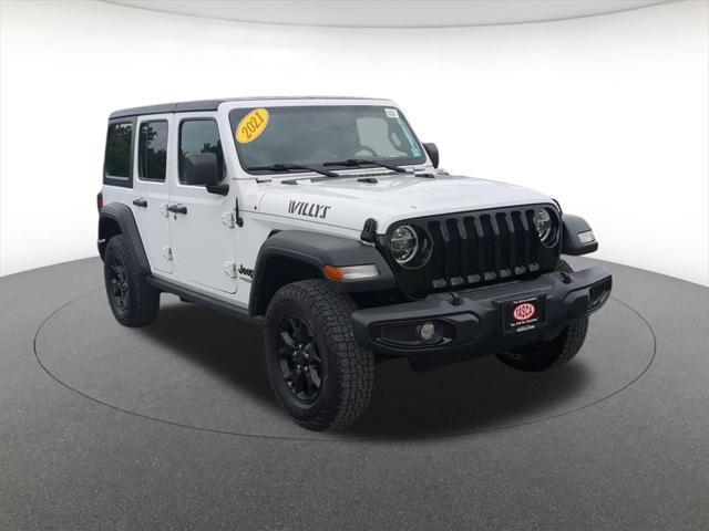 used 2021 Jeep Wrangler car, priced at $29,500