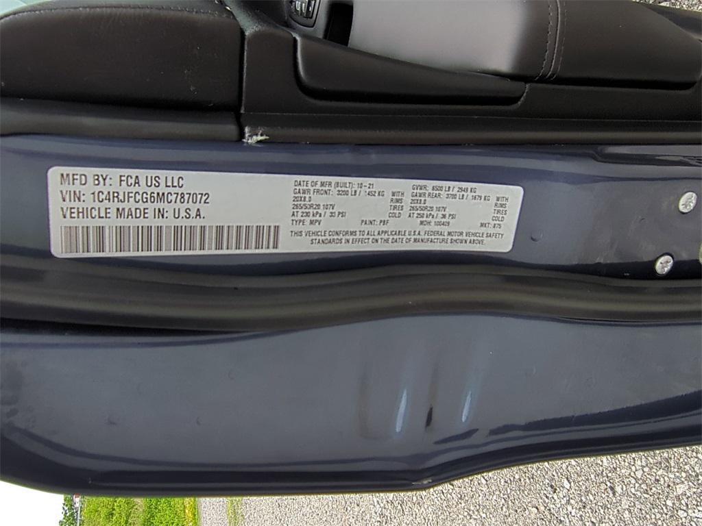 used 2021 Jeep Grand Cherokee car, priced at $24,950