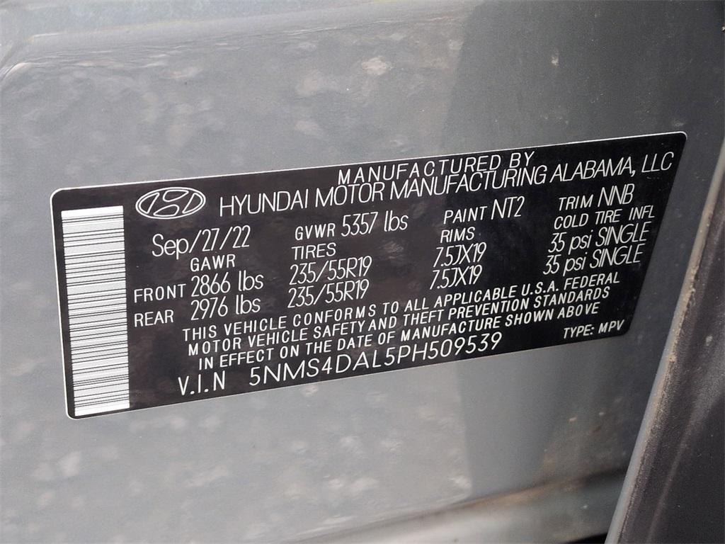 used 2023 Hyundai Santa Fe car, priced at $24,500