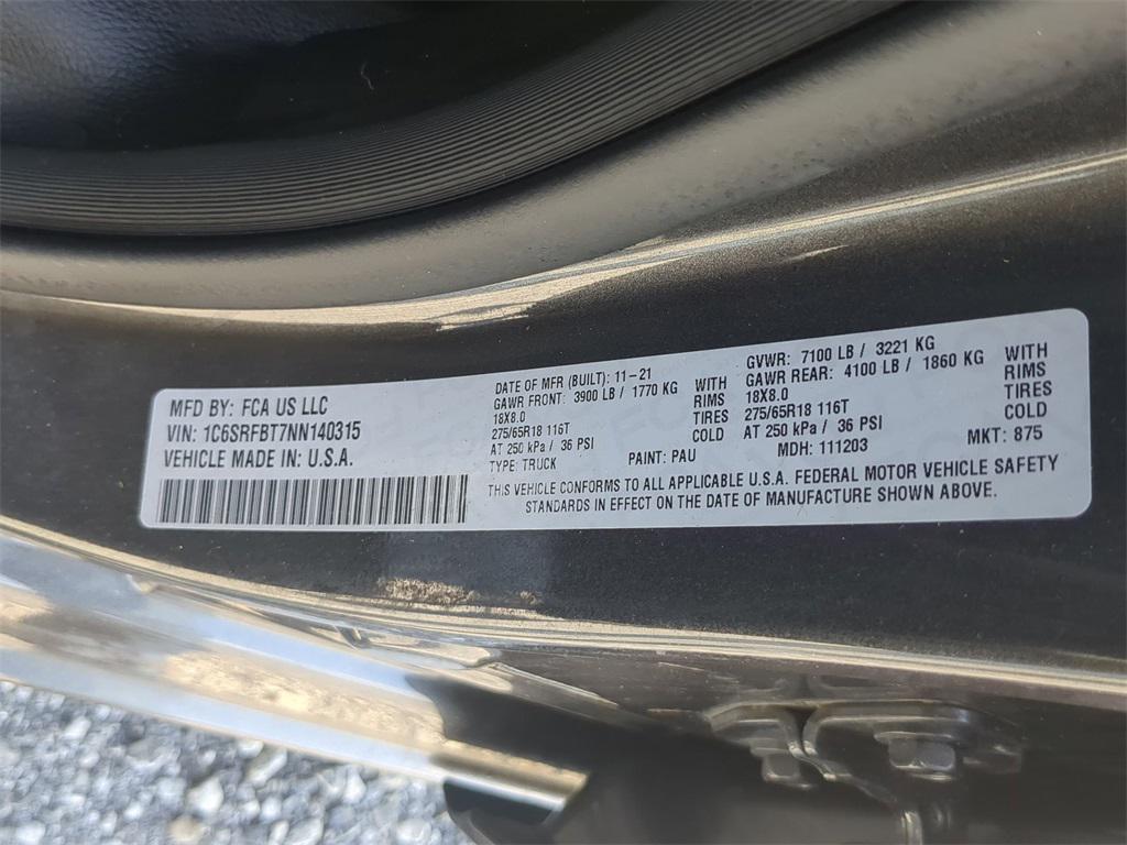 used 2022 Ram 1500 car, priced at $33,950