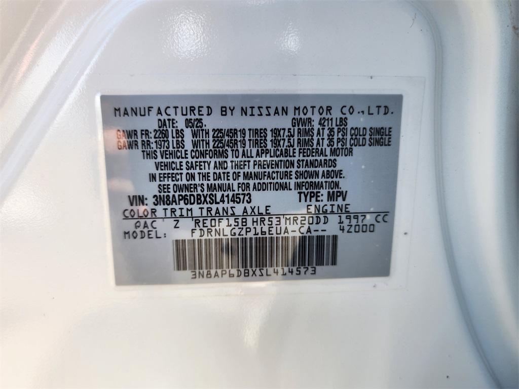 new 2025 Nissan Kicks car, priced at $27,583