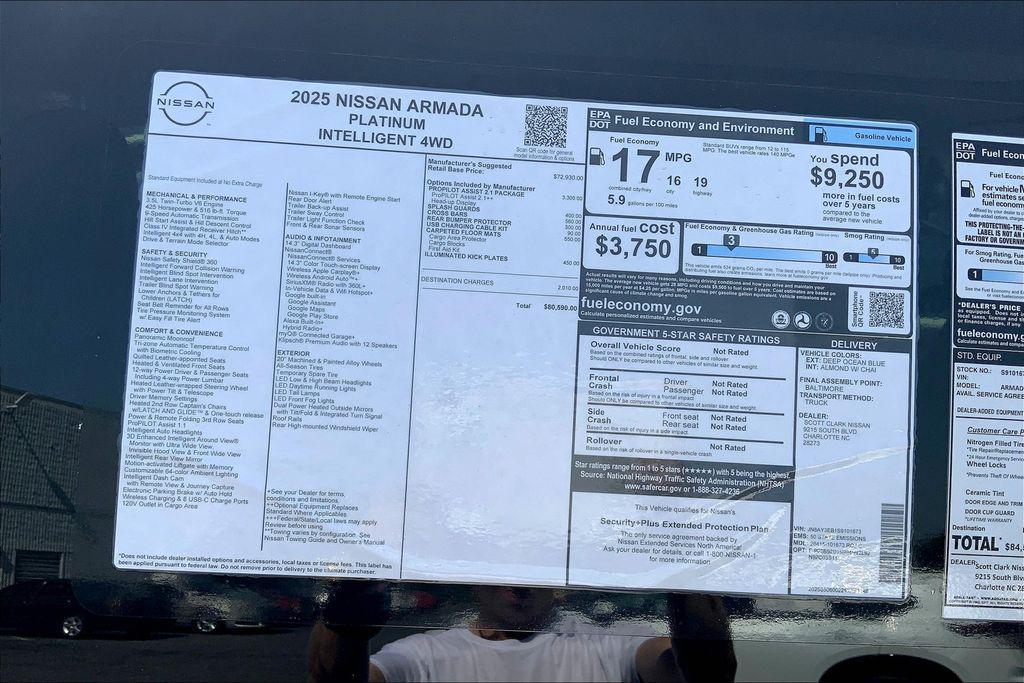 new 2025 Nissan Armada car, priced at $72,590