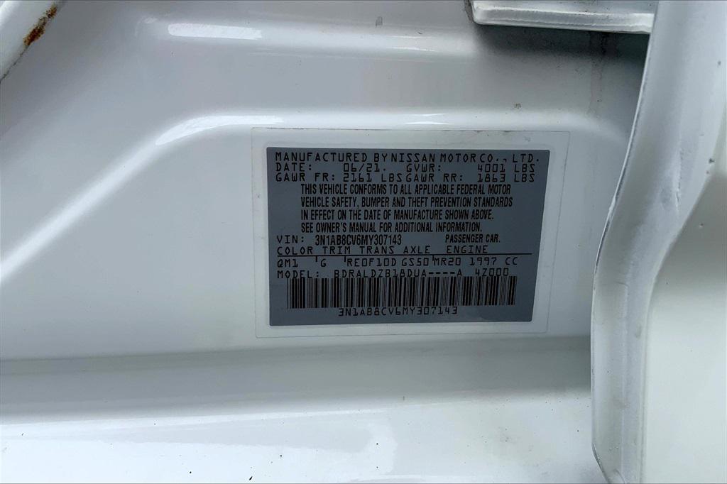 used 2021 Nissan Sentra car, priced at $16,500