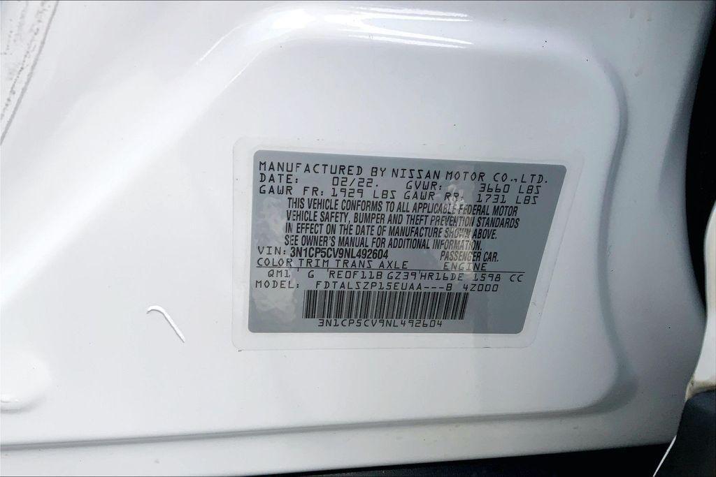 used 2022 Nissan Kicks car, priced at $16,125