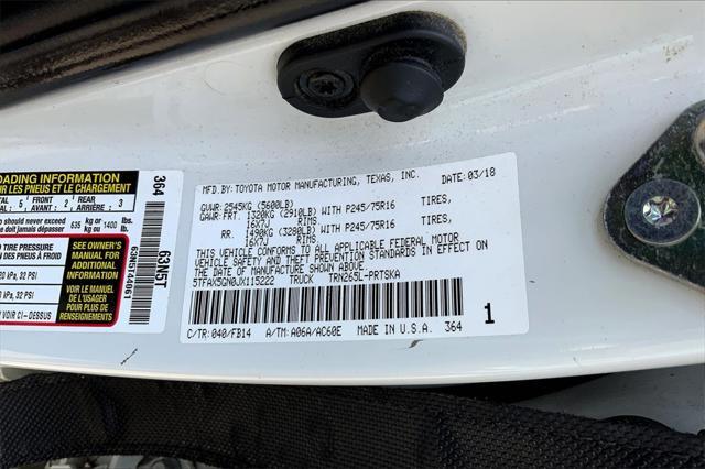 used 2018 Toyota Tacoma car, priced at $20,197