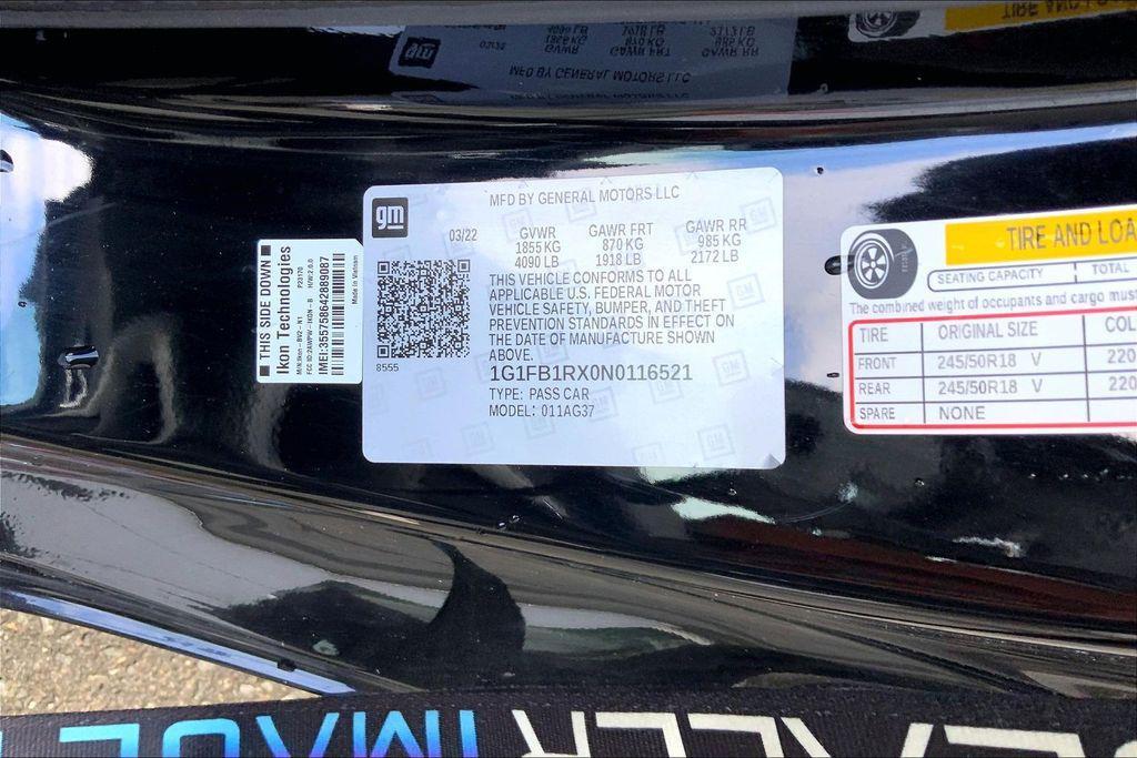 used 2022 Chevrolet Camaro car, priced at $21,795