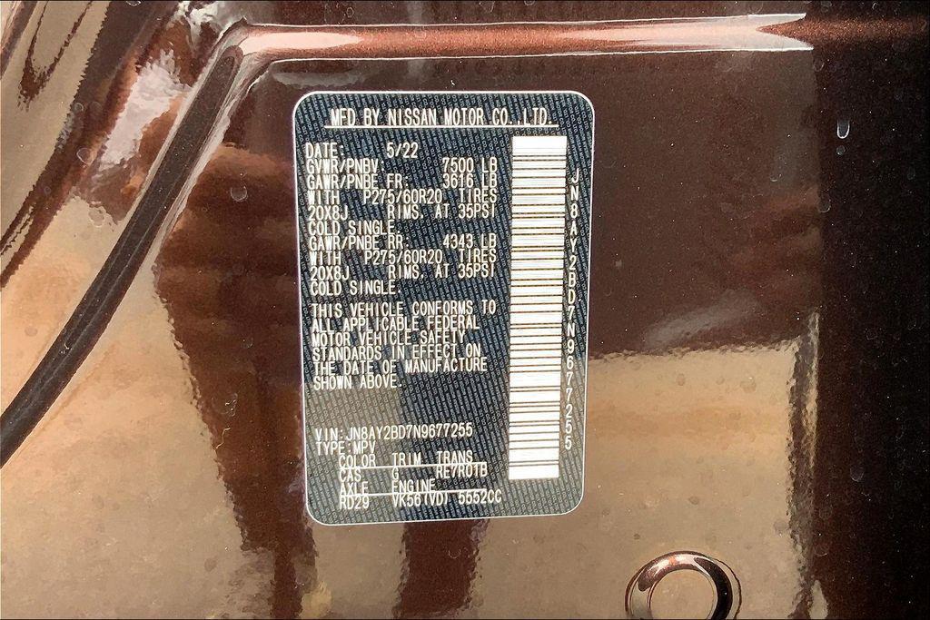 used 2022 Nissan Armada car, priced at $37,302