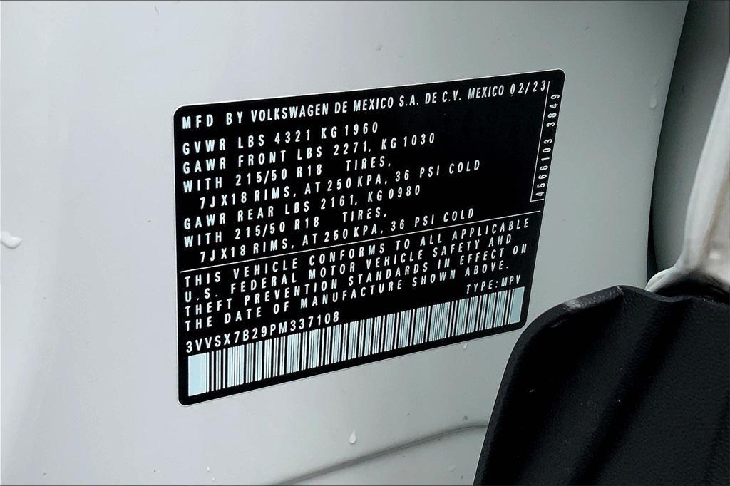 used 2023 Volkswagen Taos car, priced at $20,000