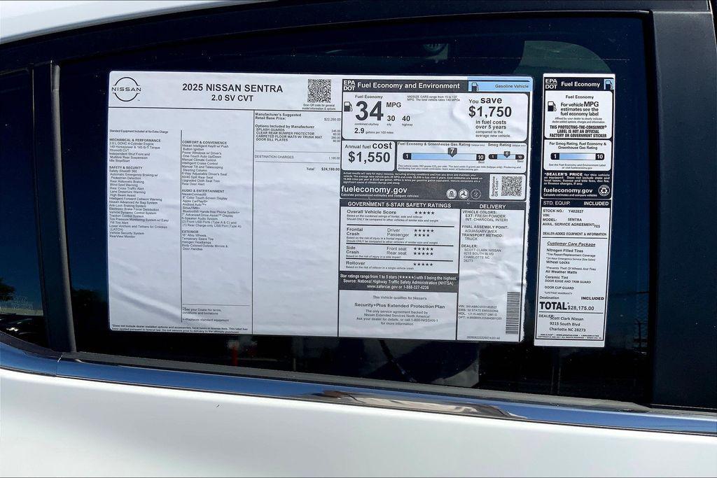 new 2025 Nissan Sentra car, priced at $20,680