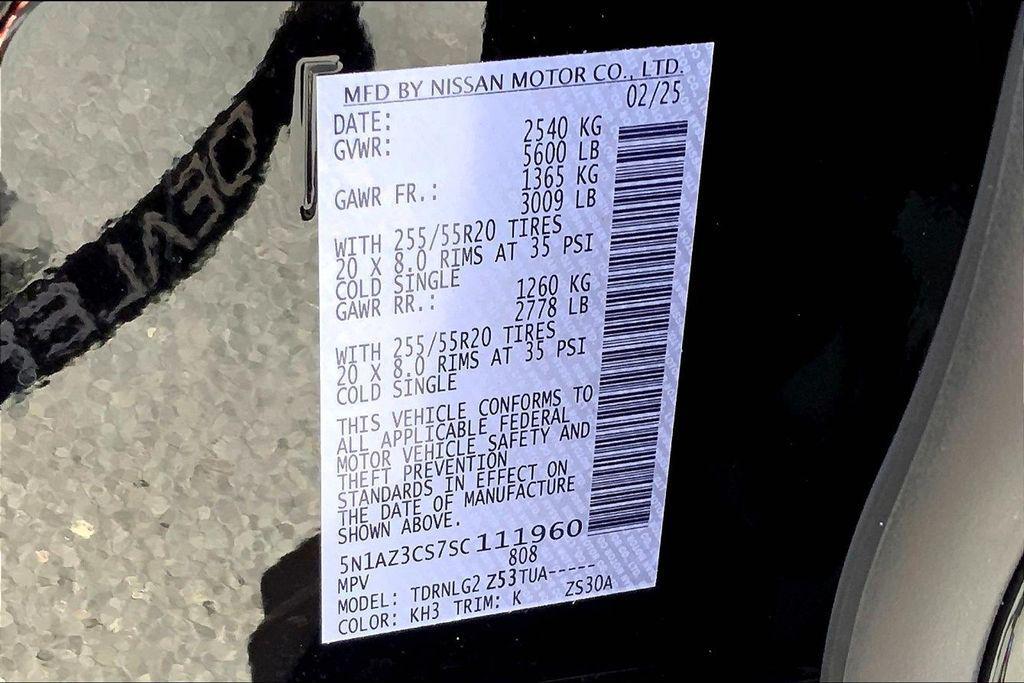 new 2025 Nissan Murano car, priced at $40,215