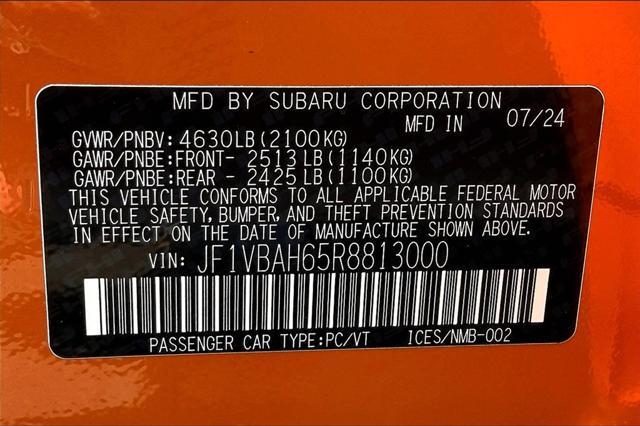 used 2024 Subaru WRX car, priced at $35,019