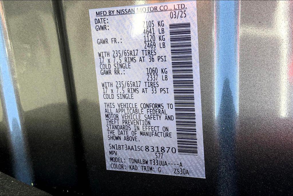 new 2025 Nissan Rogue car, priced at $28,901