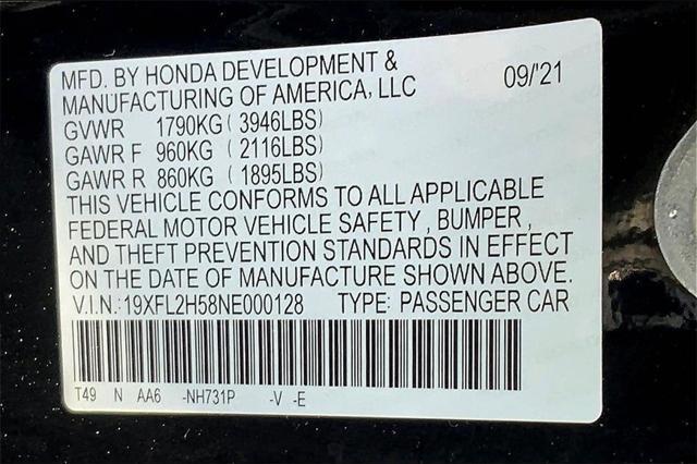 used 2022 Honda Civic car, priced at $24,750