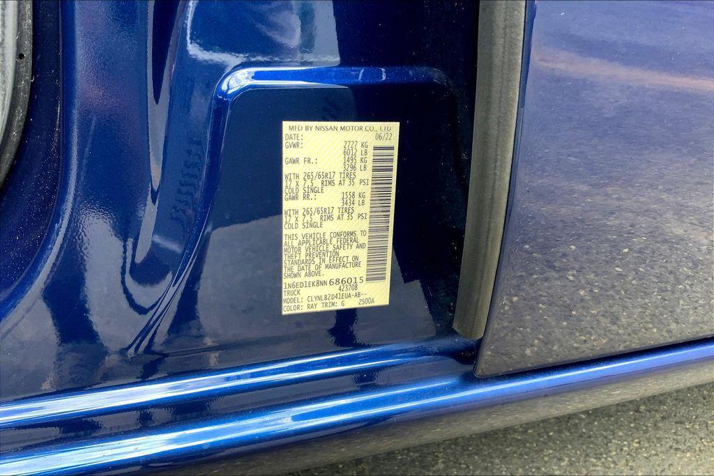 used 2022 Nissan Frontier car, priced at $26,675