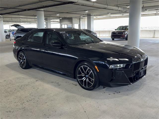 used 2024 BMW 740 car, priced at $84,400