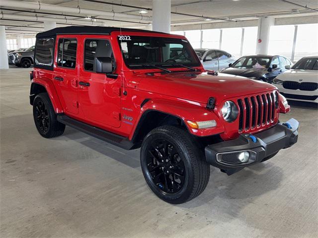 used 2022 Jeep Wrangler Unlimited 4xe car, priced at $32,800