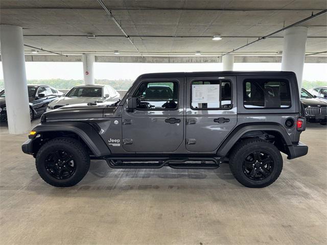 used 2021 Jeep Wrangler Unlimited car, priced at $31,400