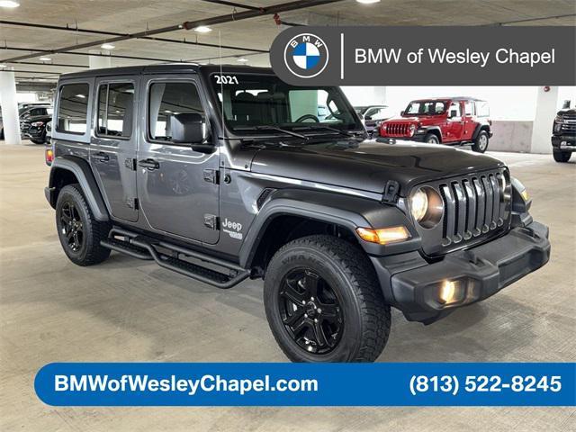 used 2021 Jeep Wrangler Unlimited car, priced at $31,400