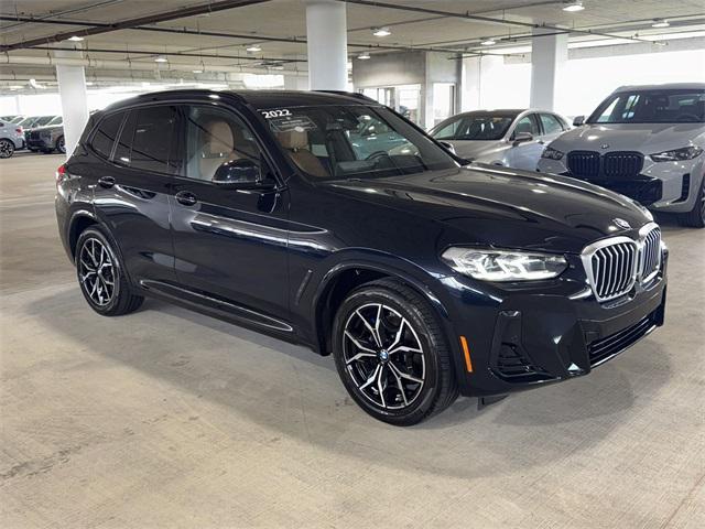 used 2022 BMW X3 car, priced at $34,400